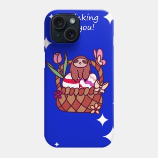 Thinking of You - Easter Basket Sloth Phone Case