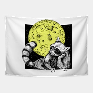 Raccoon Moon Tapestry