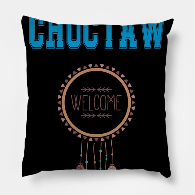 Native American Choctaw Dreamcatcher 43 Pillow by Jeremy Allan Robinson