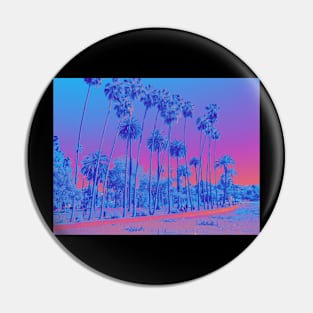 Cali in Vaporwave Pin