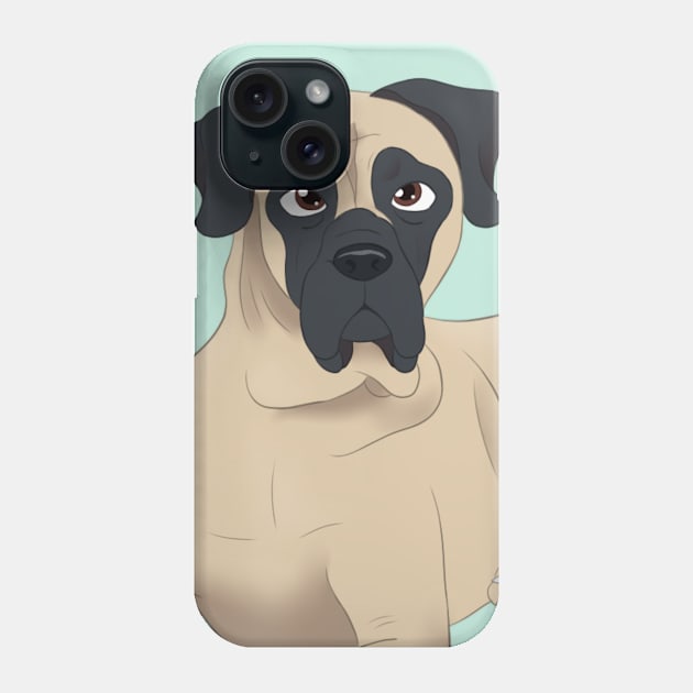 Mastiff Phone Case by SkyBlueArts