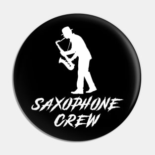 Saxophone Crew Awesome Tee: Jazzing it Up with Humor! Pin