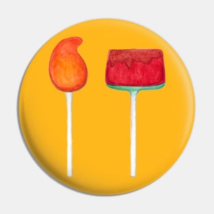 Fun watercolor Mexican Paletas Pin