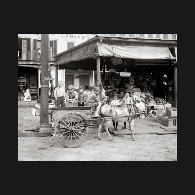 New Orleans French Market, 1910. Vintage Photo by historyphoto