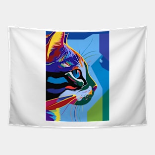 CAT Animals wpap pop art Tapestry