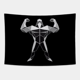 Geometric Strongman | Fitness Gym Workout T-shirt Tapestry