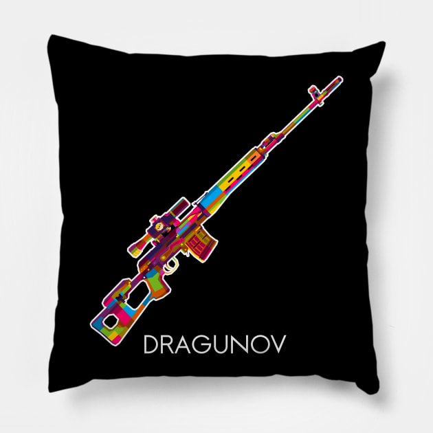 Dragunov Sniper Pillow by wpaprint