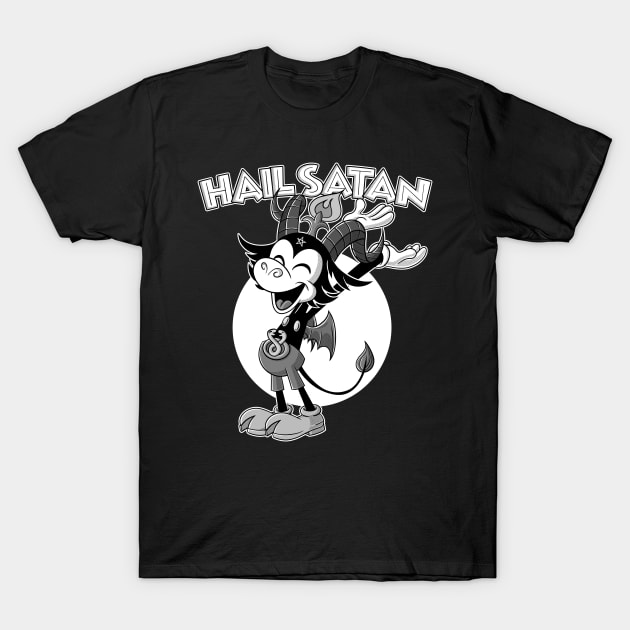 Blackcraft Cute Baphomet 30s Classic Cartoon T-Shirt Blackcraft Cute Baphomet 30s Classic Cartoon T-Shirt