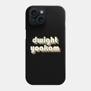 Retro Vintage Rainbow Dwight Letters Distressed Style Phone Case