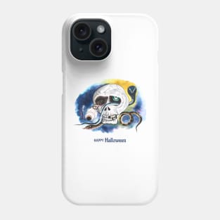 Happy Halloween Skull Snake Phone Case