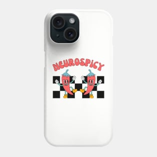 Neuro Spicy, Autism, ADHD, Retro Neurodiversity Phone Case