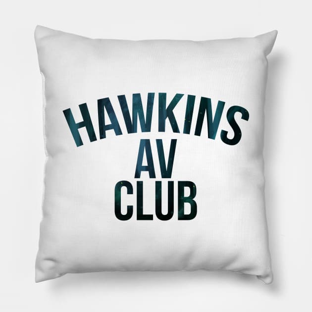 Stranger Things Inspired Hawkins AV Club Fireflys Pillow by charlescheshire