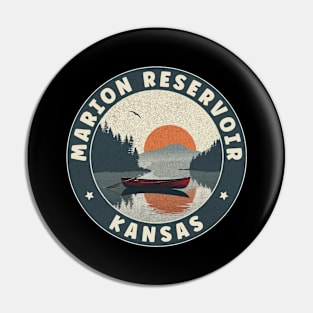 Marion Reservoir Kansas Sunset Pin