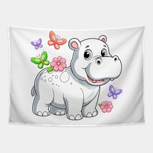 Dear Hippo Tapestry