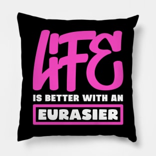 Life is better with an Eurasier Pillow