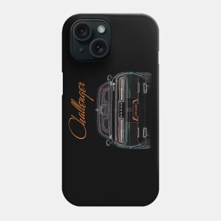 Dodge Challenger-funda para teléfono móvil, carcasa de desgaste para iPhone  11 12 Mini 13 14 Pro XS Max X 8 7 6s Plus 5 SE XR