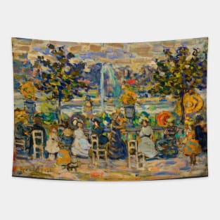 In Luxembourg Gardens by Maurice Brazil Prendergast Tapestry