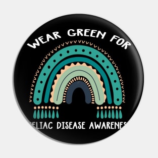 Wear Green For Celiac Disease Awareness Celiac Disease Pin