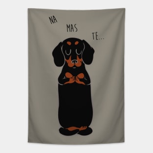 NAMASTE Dachshund Tapestry