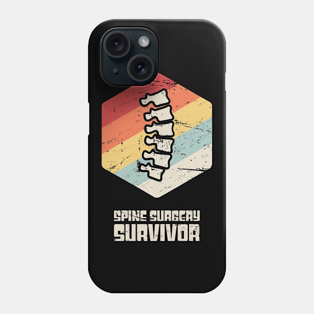 Spinal Fusion - Spine Back Surgery Get Well Gift Phone Case by Wizardmode