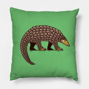 Pangolin Illustration Pillow