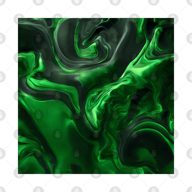 NEON DARK GREEN LIQUID MARBLE DESIGN, IPHONE CASE AND MORE by ZARBIT