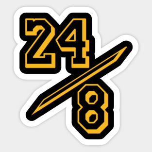 Kobe 24 8 Mamba Stickers Teepublic