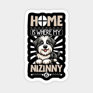 Home is with my Polish Lowland Sheepdog Magnet