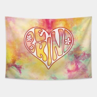 Be Kind Strawberry Lemonade Tie Dye Tapestry