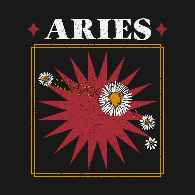 Floral Zodiac: Astrology Sign Aries by fallingspaceship