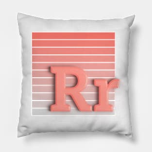 R - letter Pillow