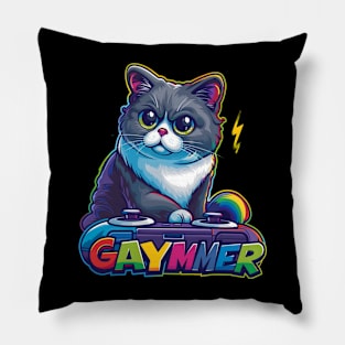 Cat LGBT Mewsical Moments Pillow