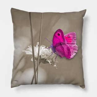 Pink butterfly Pillow