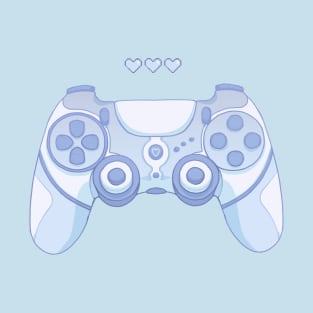 Cute game controller Blue T-Shirt