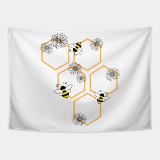 Bees and Flowers Tapestry