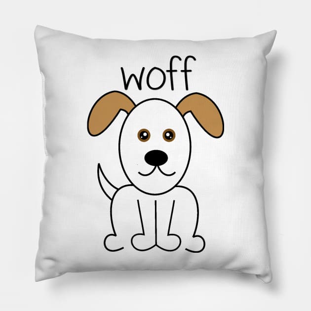 WOFF Pillow by eesomebysrishti