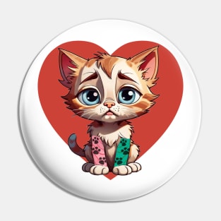 Tater Tot Kitten Pin