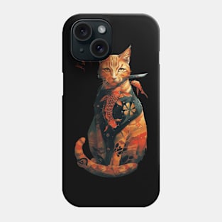 Cat Ninja Pursuit Sneaky Paws Phone Case