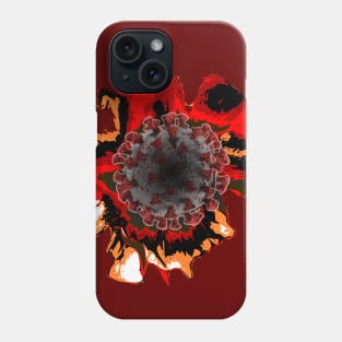 black flower Phone Case