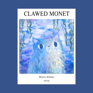 Clawed Monet Gallery cat T-Shirt