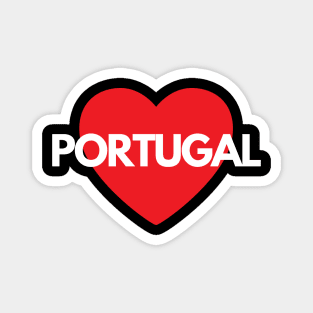 Love Portugal (with Heart) Magnet