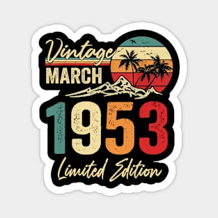 retro 1953 birthday Vintage Magnet