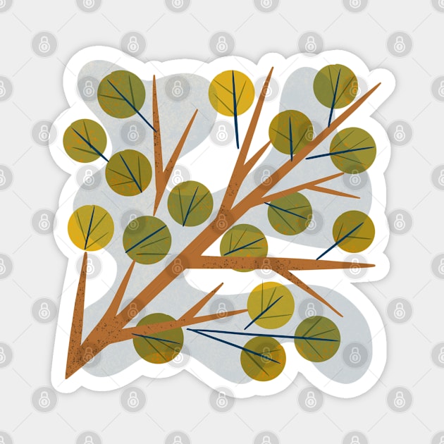 Branch and Leaves Magnet by Renea L Thull