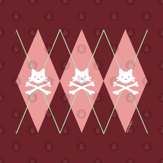 Kitty X-Bones Argyle Pink by jrotem