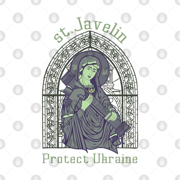 Saint Javelin protect Ukraine by Myartstor 