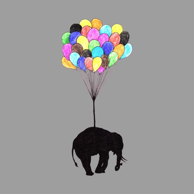 Elephant on balloons by DarkoRikalo86