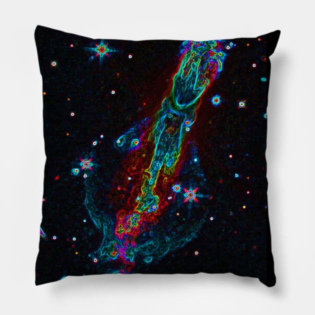 Black Panther Art - Glowing Edges 222 Pillow by The Black Panther