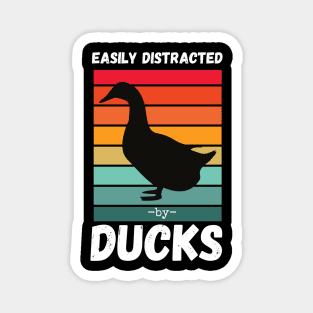 Easily Distracted by Ducks Magnet