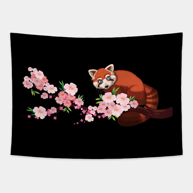 Artistischer roter Panda Geschenk Tees Tapestry by Ambrosius