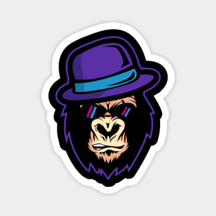 monkey face retro Magnet